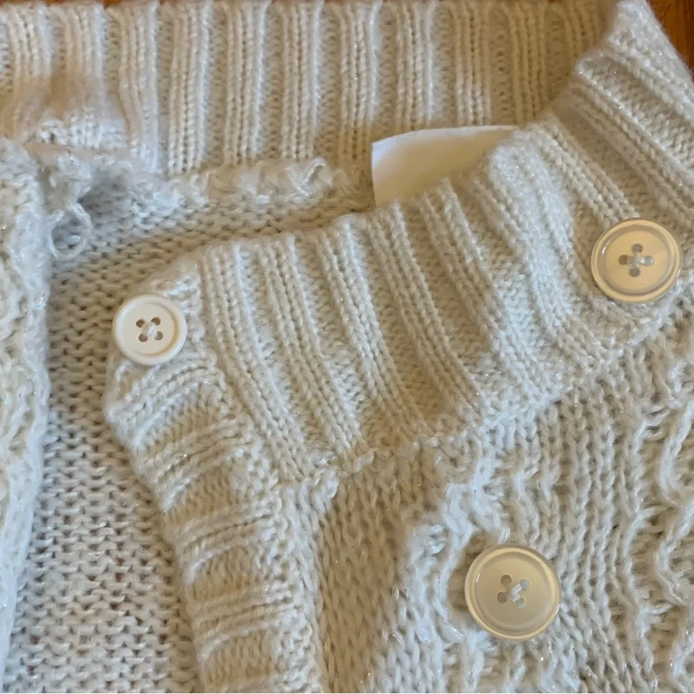 Girls Crazy 8 Ivory Knit Sweater Size L (10-12) - Picture 5 of 8